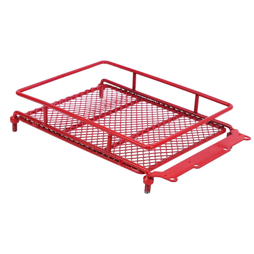 RC Roof LED Toy Carrier for RC Radio Control RC Metal Roof Rack RC Model Car Assembly Parts Tower of Pisa Rack, Cars, & Box, (Red, Style)