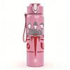 1PC Lotus Rock Band Red Vintage Logo Print 750ml Portable Sports Water Bottle Leakproof Gym Outdoor Travel Drink Cup