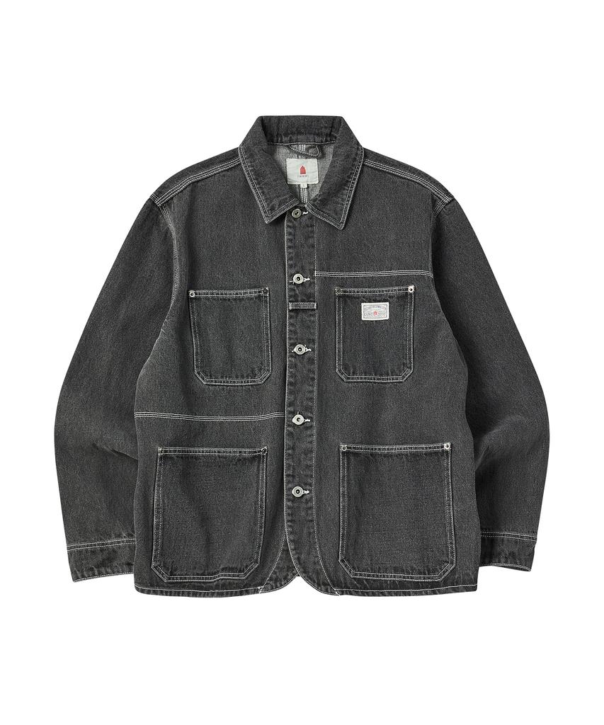 Comoninoz Denim Work Jacket [Charcoal]