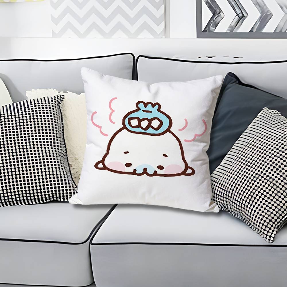 Cute MMamegoma Seal Various Sizes Square Pillow Case For Car Home Bedchamber Decor Custom Valentine gift