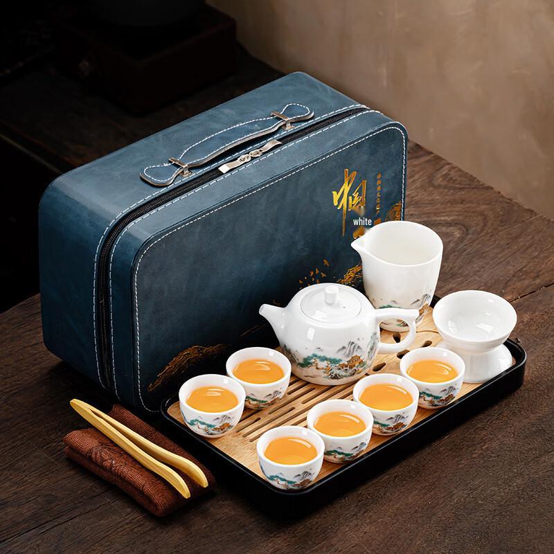 Premium White Porcelain Kung Fu Tea Set
