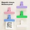 Magnetic Bag Sealing Clips with Strong Grip Reusable Food Clips for Kitchen Office Colorful Fridge Organizer File Holder for Chips Snacks Documents