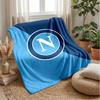 Coperta in Pile di Flanella Morbida Napoli FC Leggera Accogliente Calda Coperta da Lancio per Divano Letto Decorazione per la Casa