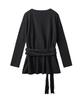 Lense Wrap-Tie Long Sleeve Tee Black