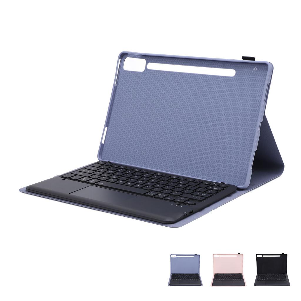 Tablet Keyboard Case with Pen Holder Slim 7 Colors Backlit Detachable Wireless Tablet Trackpad Keybo