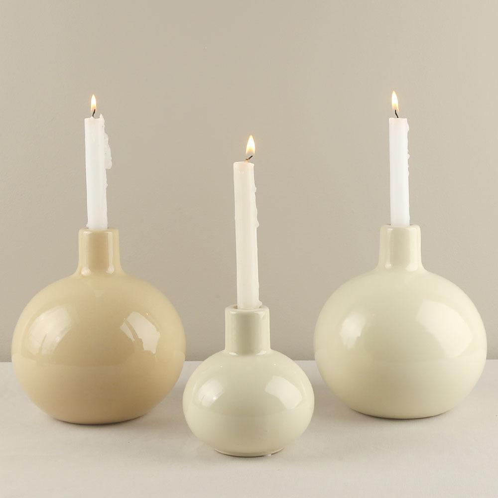 Gold and Silver European Luxury Dining Table Ornaments Candlelight Dinner Candlestick Living Room Home Modern Ceramic Decoration