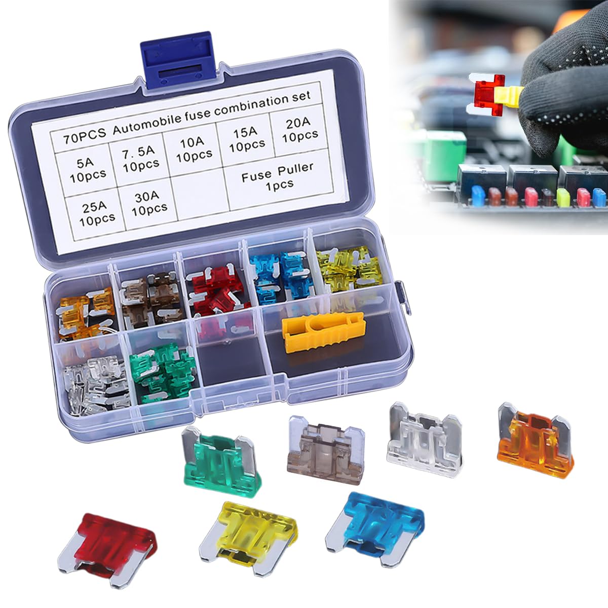 

UrbanPulse Low Profile Fuse Car Fuse 5A 7.5A 10A 15A 20A 25A 30A