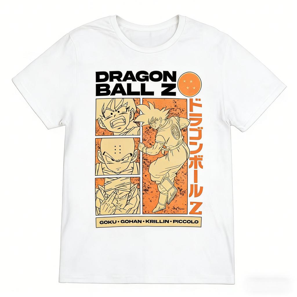 2026 Dragon Ball Goku Gohan Krillin Piccolo TShirt for Unisex Women Kids Retro  Anime Graphic Tee Casual Cotton Streetwear Tops