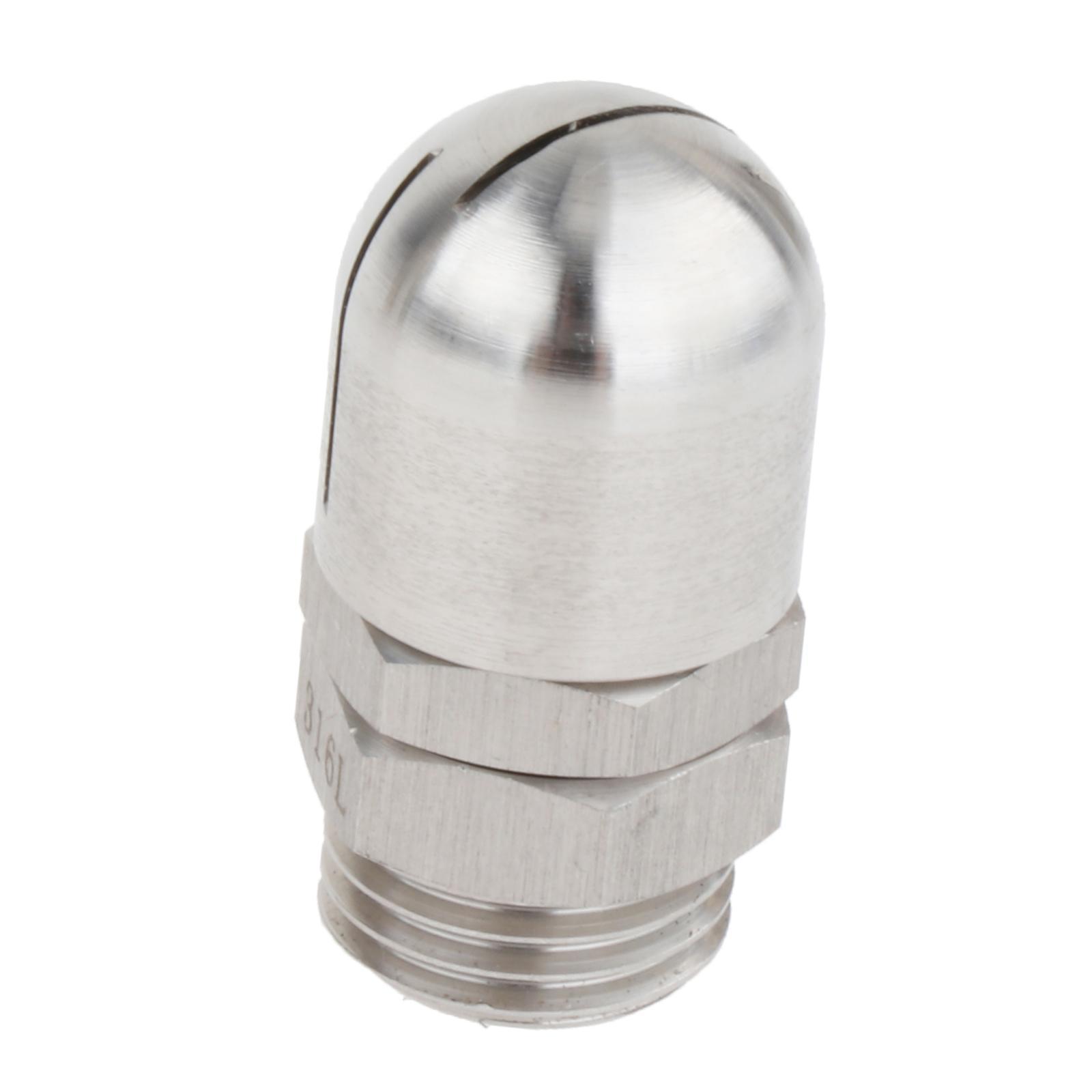 Rotating Container Washing Spray Nozzle Fittings 1/4 inch Threaded Rotary Cleaning Connector Male Thread Rotary Spray Ball