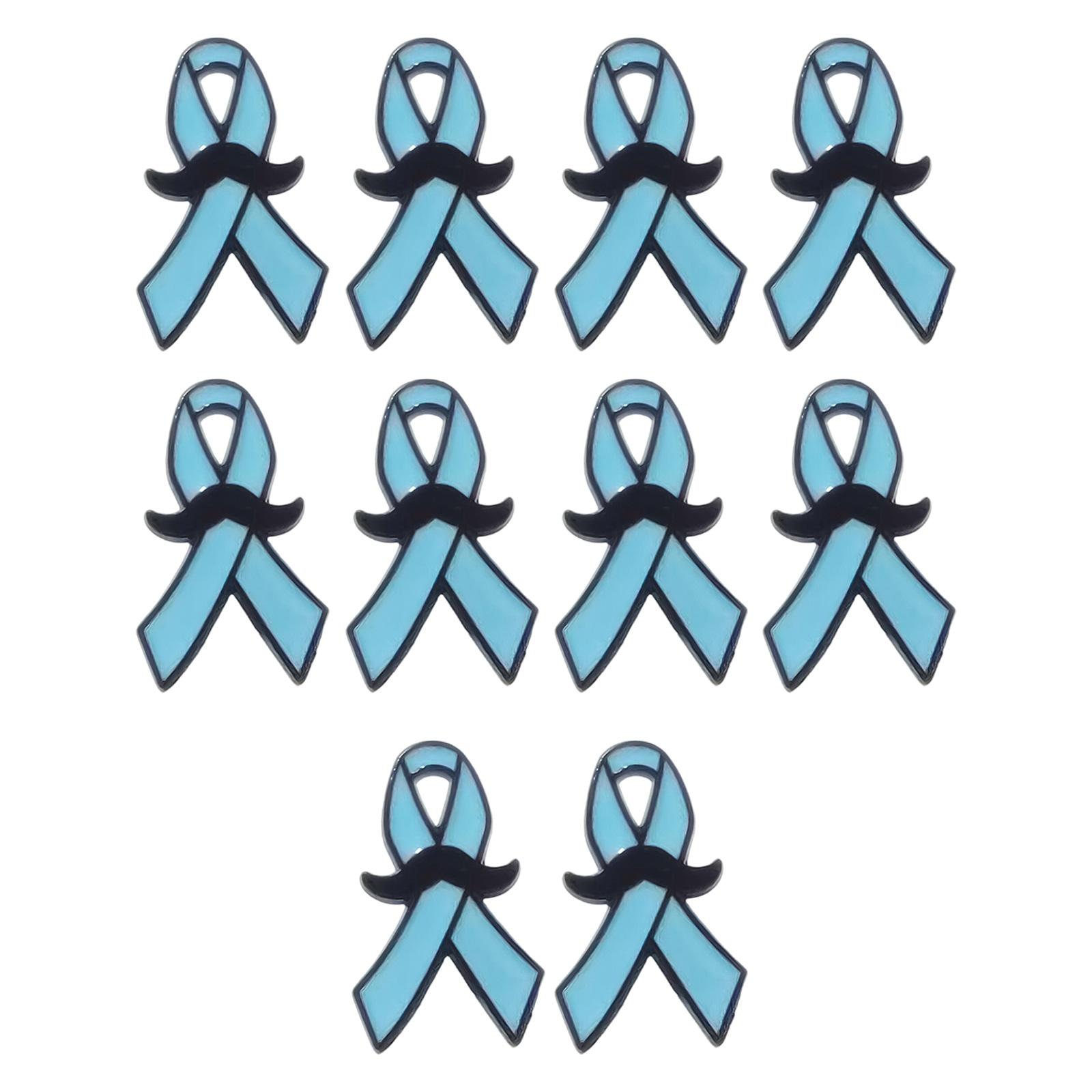 

Set of 10 Ribbon Brooch Pin Comfortable and Versatility Clothes Badge for Everyday Wear and Special Occasion Supporters синий