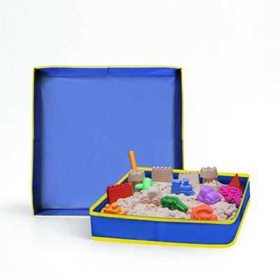 Rowaica Sandbox, IndoorHome Sandbox, Foldable and Easy To Store, Includes Sand Tray, Toys, and Play Sand, Perfect for Park Play (Large)