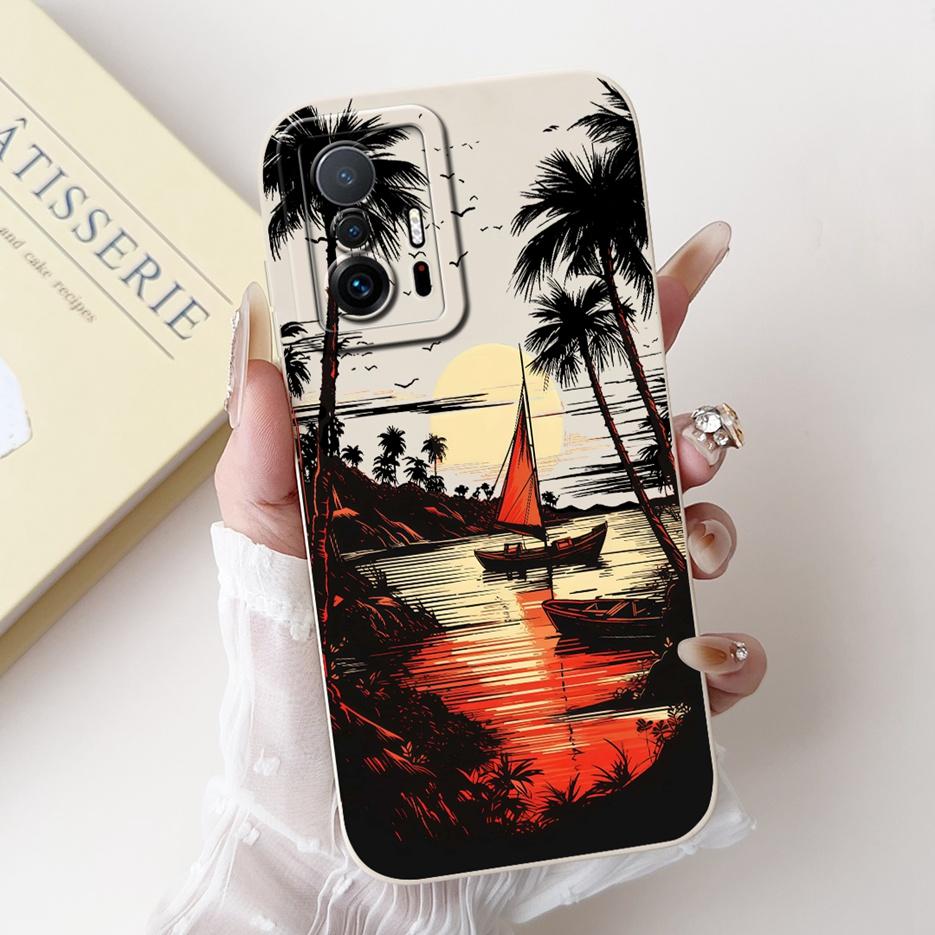 For Xiaomi 11T Pro Case Mi11T Cute Candy Painted Cover Shockproof Soft Silicone Phone Case For Xiaomi Mi 11T Pro 11TPro 5G Shell