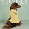 Pet Yellow Rainbow Meteor Print Turtleneck Sweater Small Dogs Cats - Knit Pullover With Leash Loop