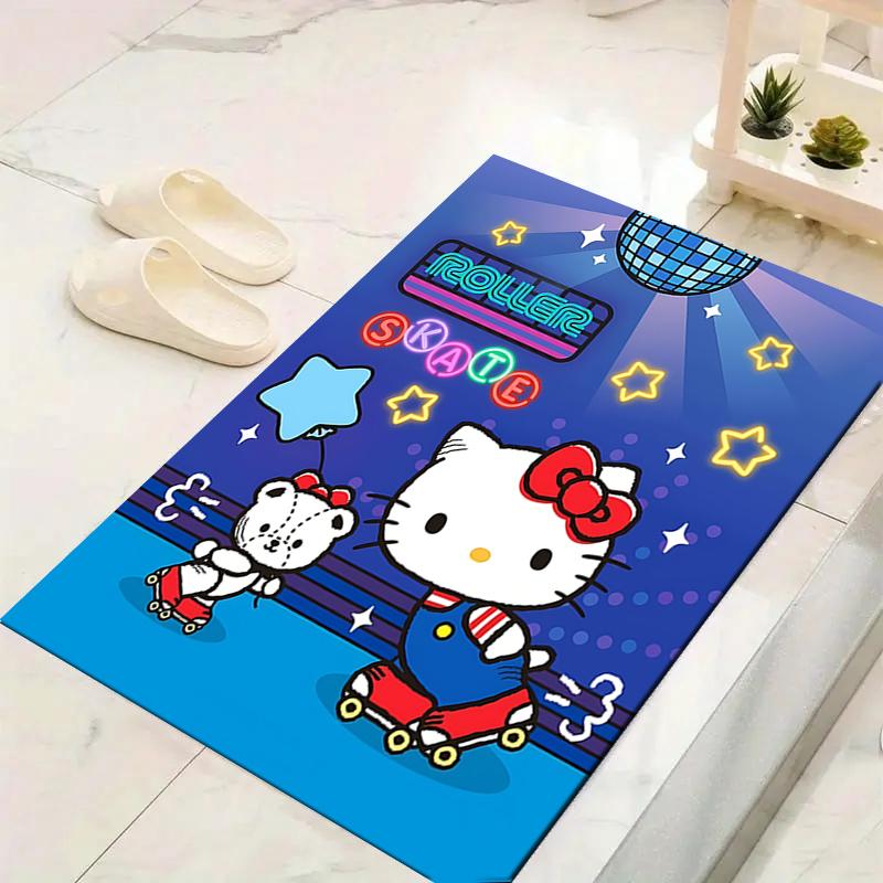 1Pc Disco Roller Printed Flannel Rug Soft Non Slip Carpet for Bedroom Living Room Office Floor Outdoor Home Decor Xmas Gift Q1380