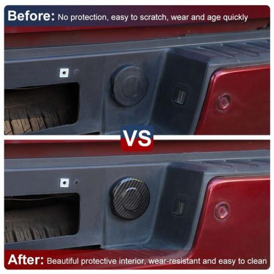 Tailgate Spare Tire Lock Deco Trim Cover For Chevrolet Colorado/Silverado/CANYON