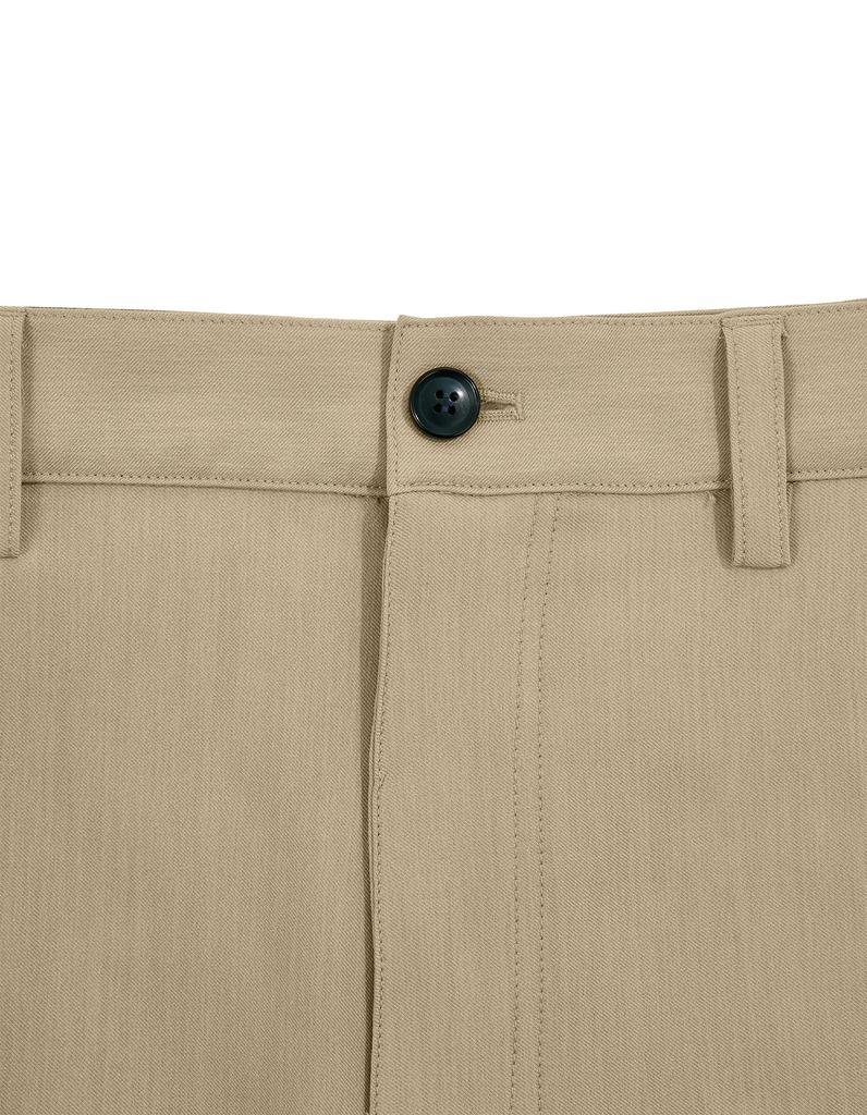 LORES Pleated Bermuda Short - Beige