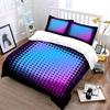 "Geometric Gradient Art Decor Set" Bedding Set with 1 Duvet Cover 2 Pillowcases Single Double King Queen, Gift