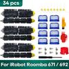 Compatible For iRobot Roomba 692/671/660/651/650/630/620/614 Accessories Parts Kit Robot Vacuum Main Side Brush Hepa Filter