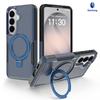 Samsung's New Model Is Suitable for S26 Rotating Bracket, Mobile Phone Case, Magnetic Suction S25 Ultra Anti-drop Three-in-one Protective Case.