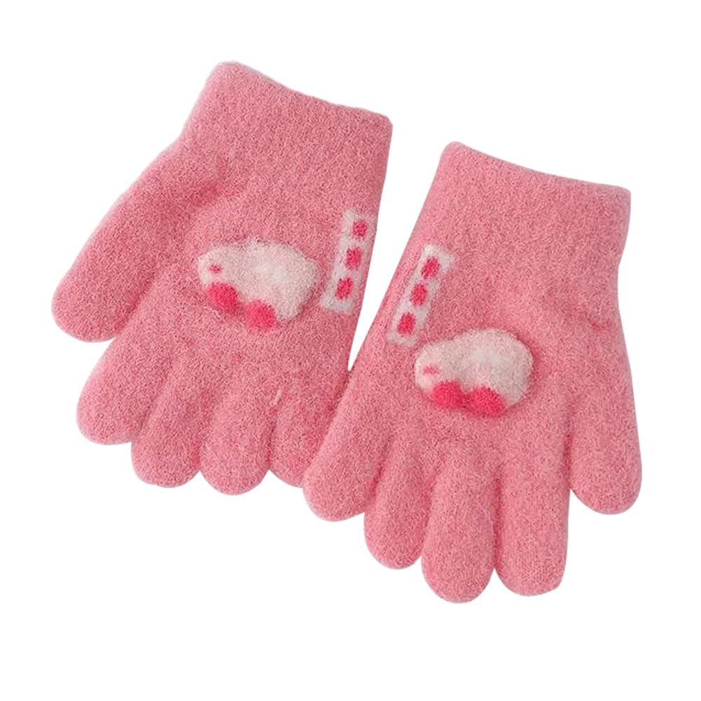 Eipatu Knitted for Boys and Cold Warm Winter Gloves for Perfect for Playing In the and Ages Kids' Gloves, Five-Finger, Girls, Protection, Babies,
