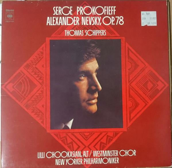LP Record SERGEI PROKOFIEV , THOMAS SCHIPPERS - Alexander Nevsky, Op. 78 61769 CBS 1978 Germany Classical Used