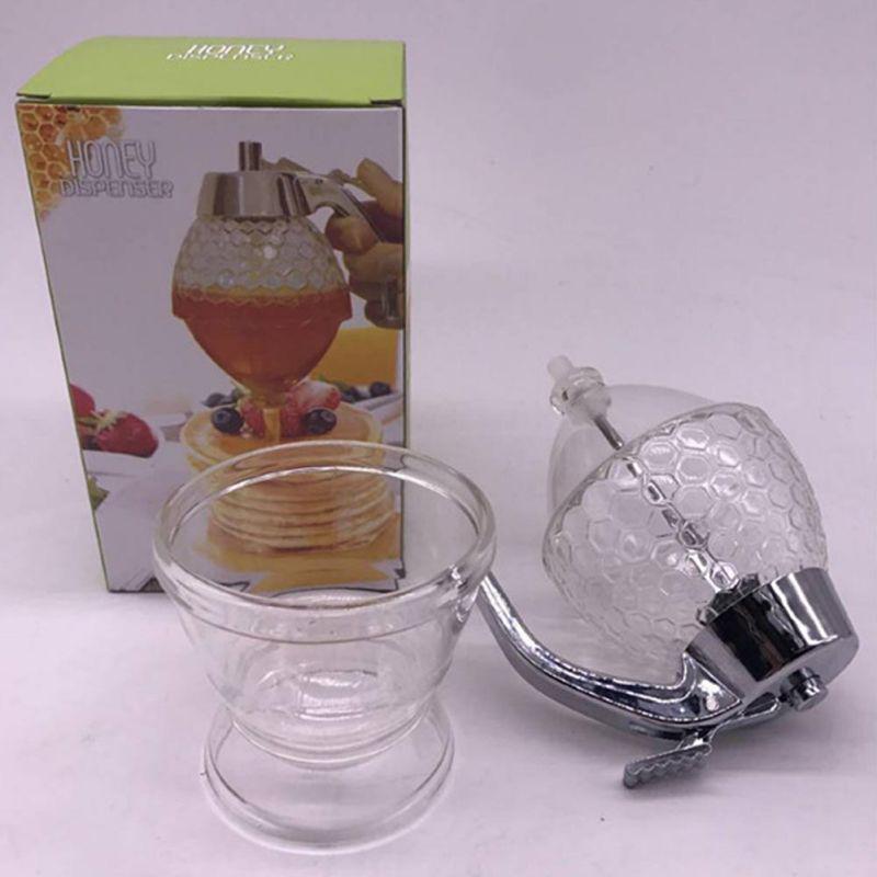 Syrup Juice Dispenser Acrylic Honey Syrup Dispenser Pot Container Kitchen Cans Syrup Dispenser