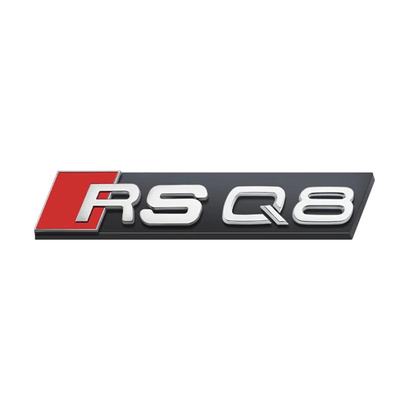 1pc ABS Plastic Car Front Grille Badge Logo Decoration Stickers For hot RSQ8 RSQ3 RSQ5 RSQ4 Exterior Modification Accessories