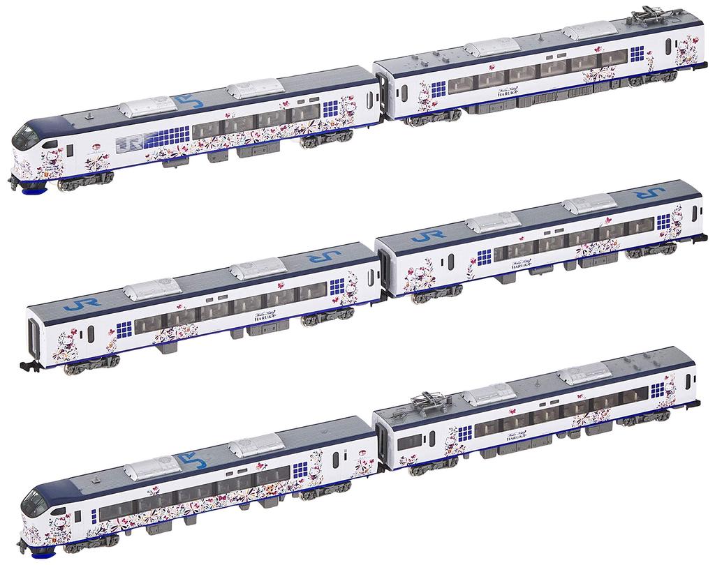 TOMIX N Gauge 281 Series Hello Kitty Set 6 Cars 98674 Railway Model Train Haruka/Butterfly