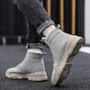 Pánské ležérní zimní sněhule Pánské módní tenisky Studentské boty s vysokým svrškem Venkovní vycházkové boty Populární pánské vulkanizované boty