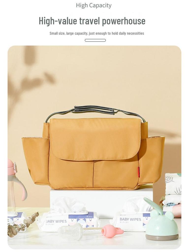 Large Capacity Portable Nylon Stroller Hanging Bag - Multifunctional Mommy Bag