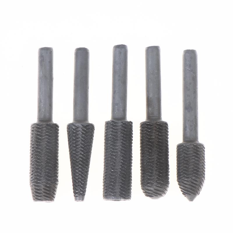 

5pcs 5-Piece Rotary Burr Set for Metal - Carbide Deburring & Chamfering Tools for Die Grinder, Shaping, Engraving on Soft Metals & Wood A