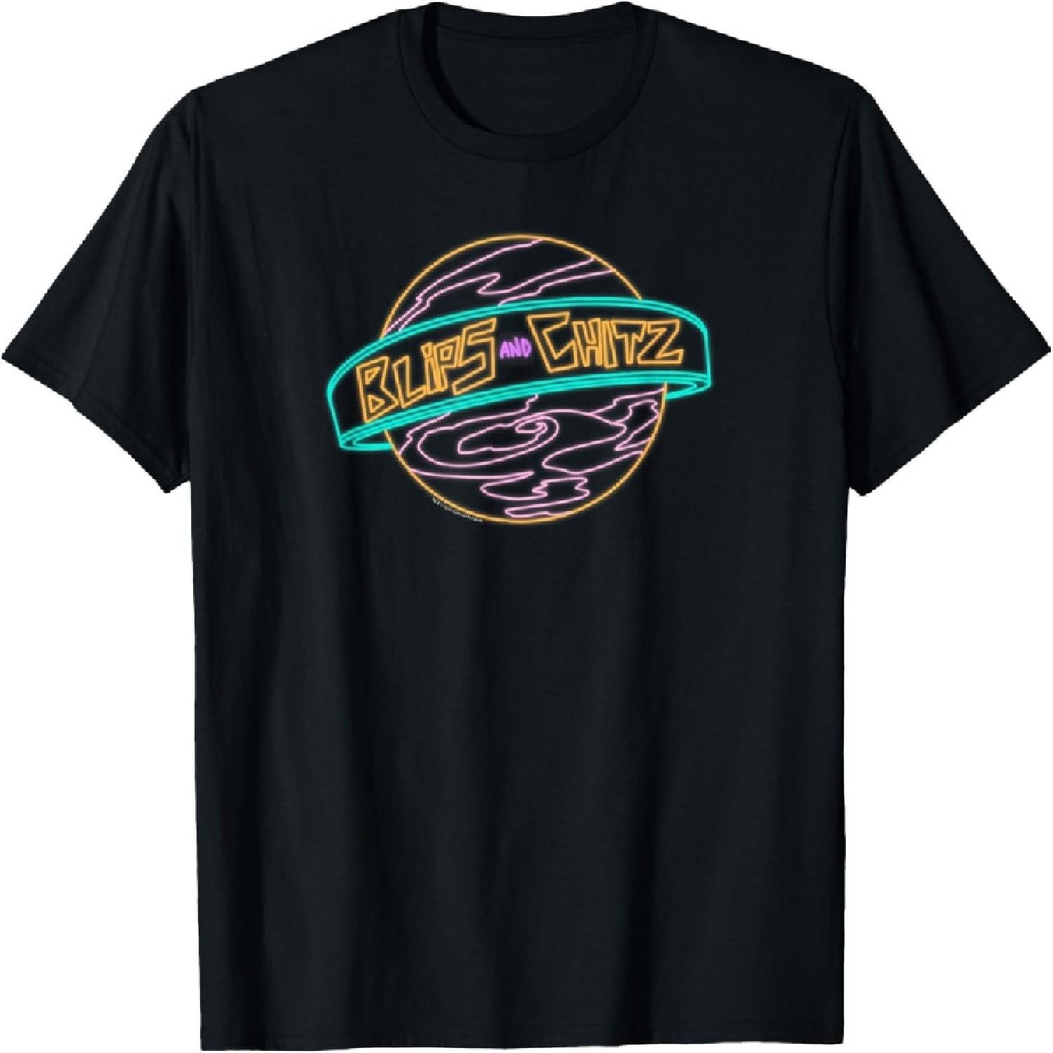 Футболка с неоновым логотипом Rick & Morty Blips And Chitz XXXXXL разноцветный