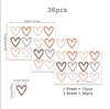 36pcs Bohemian Heart Wall Stickers Hearts Art Wall Beautification Decals Children Baby Girls Bedroom Nursery Wallpapers Decor