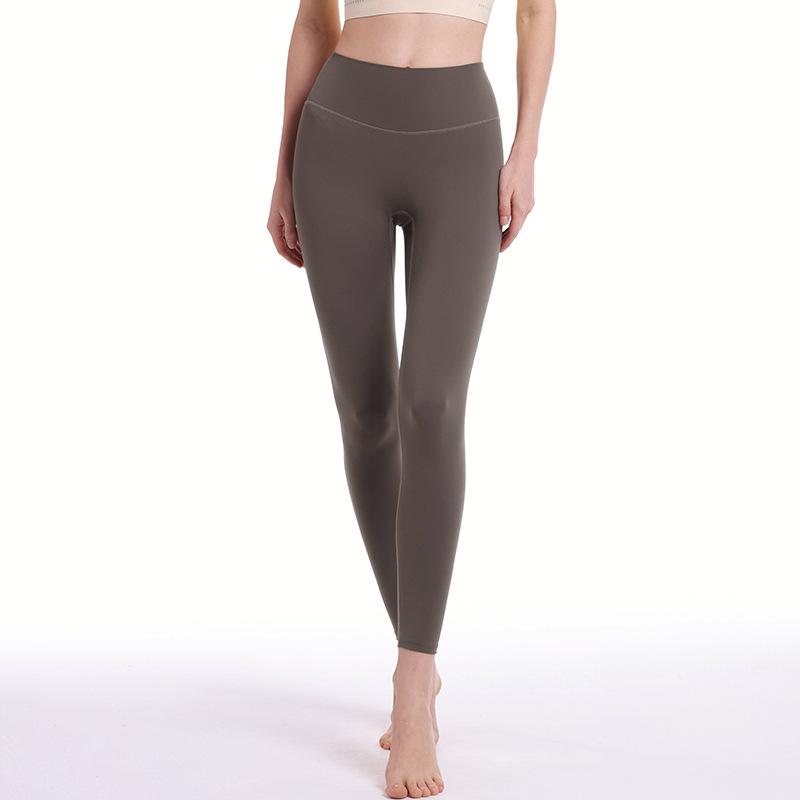 Pfirsich Lift High Waist Yoga Leggings Schnelltrocknende Damen Fitnesshose Bauchkontrolle Workout Leggings