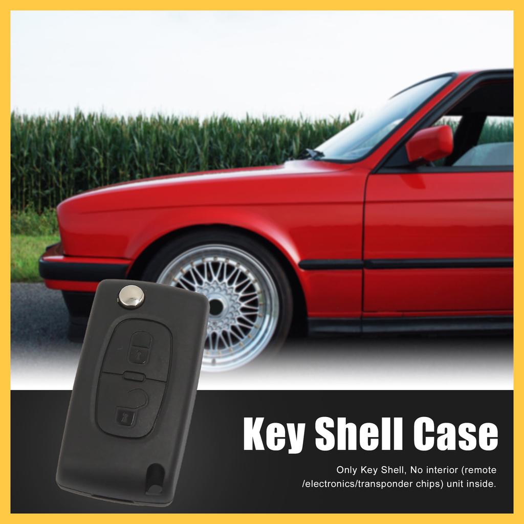 REPAIROCK Remote Key Key Compatible with Remote Flip Smart Key Car Key Replacement Part Case, 2-Button Case, Cases,