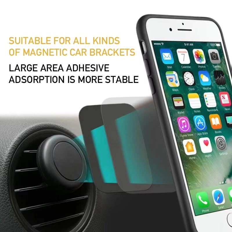 Magnetic Metal Plate For Car Phone Holder Universal Iron Sheet Disk Sticker Mount Mobile Phone Magnet Stand For IPhone