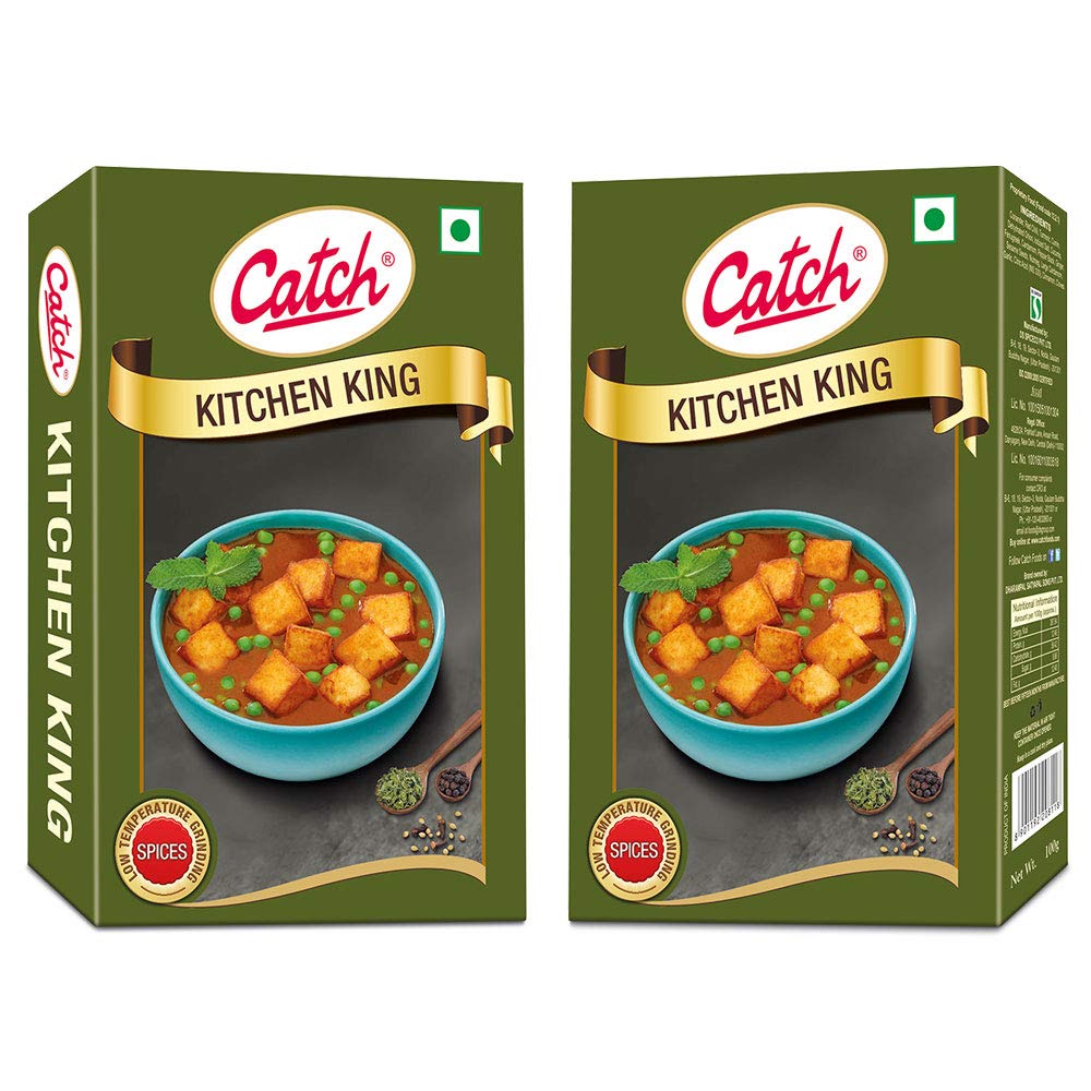 

Catch Kitchen King Masala 100 gm X Pack of 2 Aromatic Indian Spice Blend for Cooking Delicious Meals