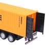 1:48 Container Truck Toy, Construction Truck Model Toy, Kids Collection Christmas Gift Birthday Gift Yellow, Cargo Truck
