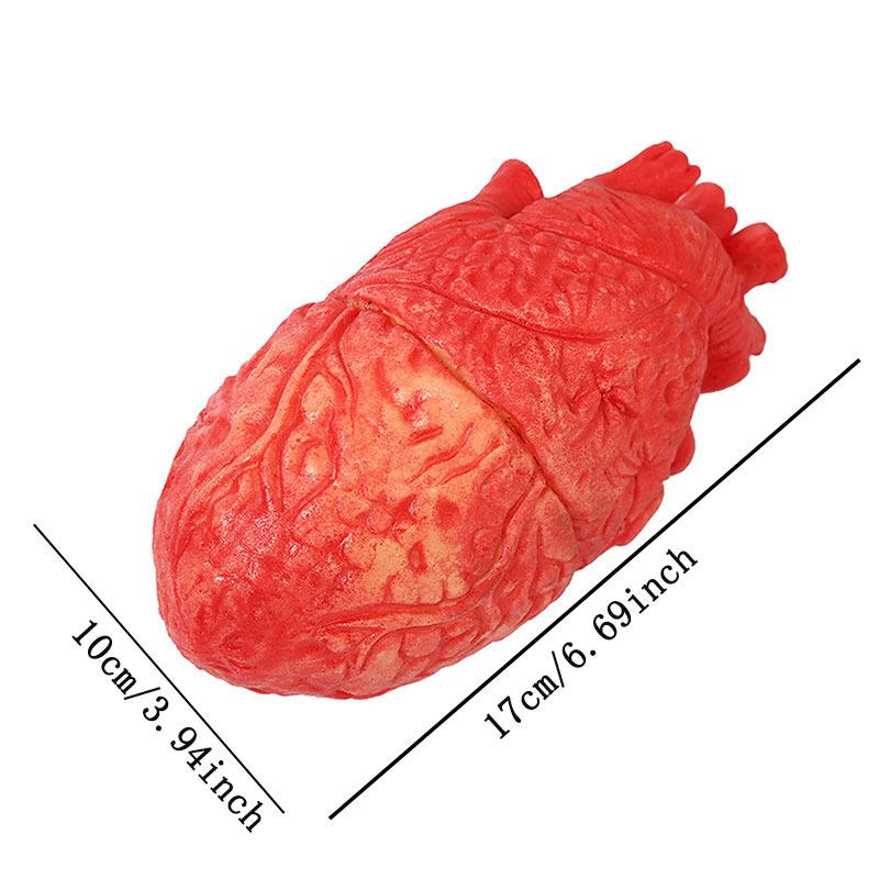 Halloween Ghost Day Simulation Brain Toys Horror Rubber Fake Human Brain Prop Toy Organ Body Part Halloween Decoration Accessory