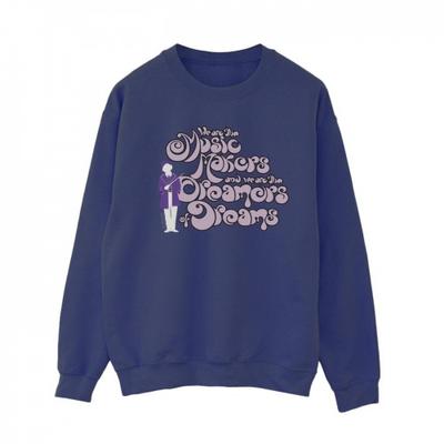 Willy Wonka Dam/Ladies Dreamers Text Sweatshirt