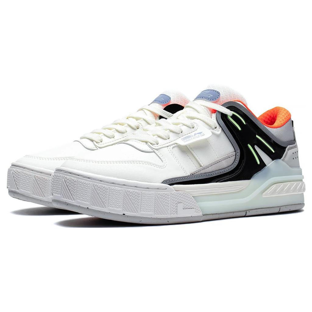 New LiNing Dawn Light Morning Glow Lightweight And Wear resistant Low Top Skateboard Shoes Bellflower Grey AGCS353-1