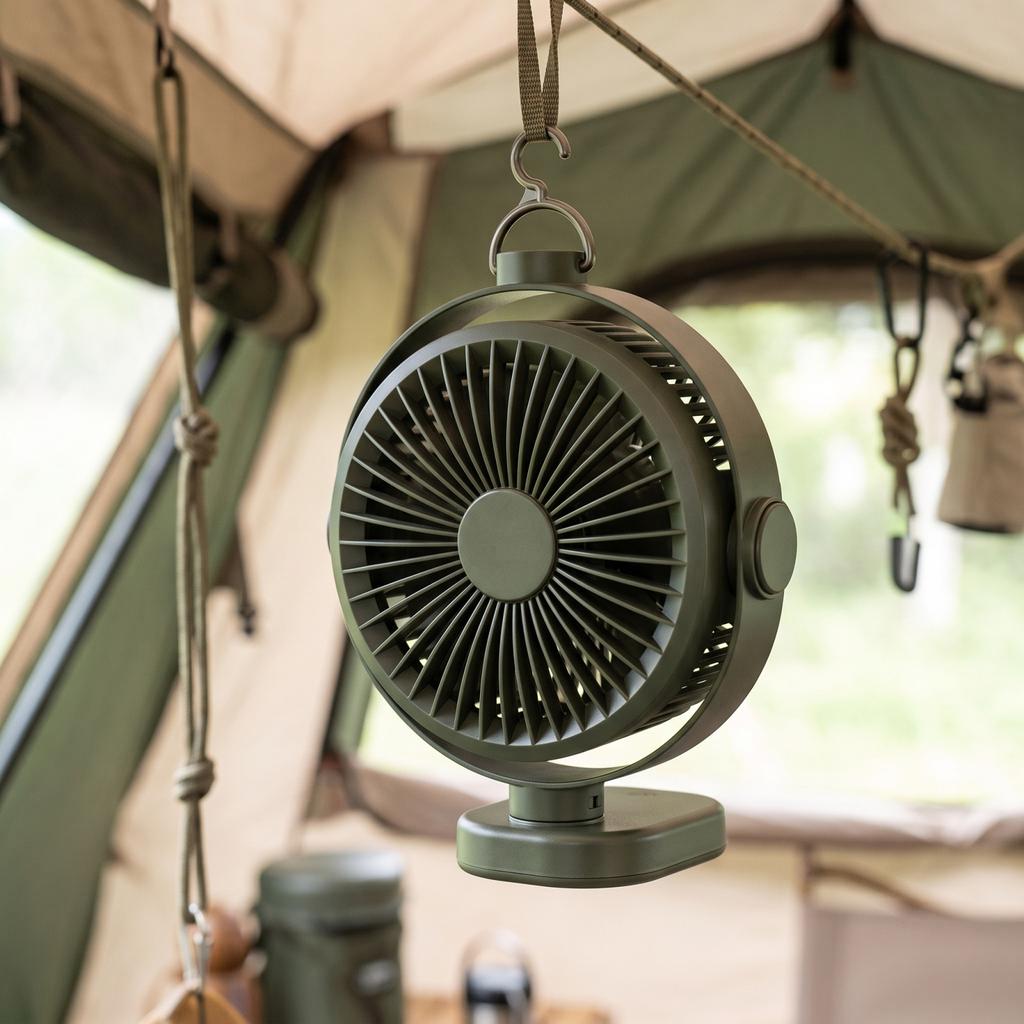 Ventilateur Portable Rechargeable avec Longue Autonomie pour la Pêche et la Randonnée en Plein Air