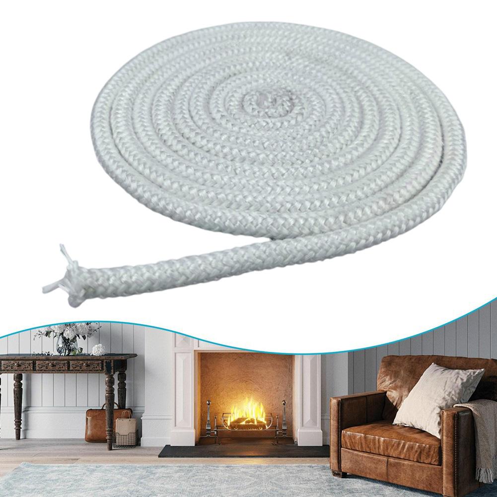 1 Pcs High-Temperature Resistant Fiberglass Sealing Rope For Stoves & Fireplaces Fire Rope Sealing Strip Cord Gasket