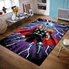 Thunder God with Hammer and Lightning Non-slip Rug Suitable for Living Room and Bedroom Sofas