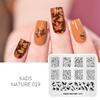 kads Nail Art Stamping Plates 63 Designs Nature Series Nail Template Stencil Plates for Nail Salon