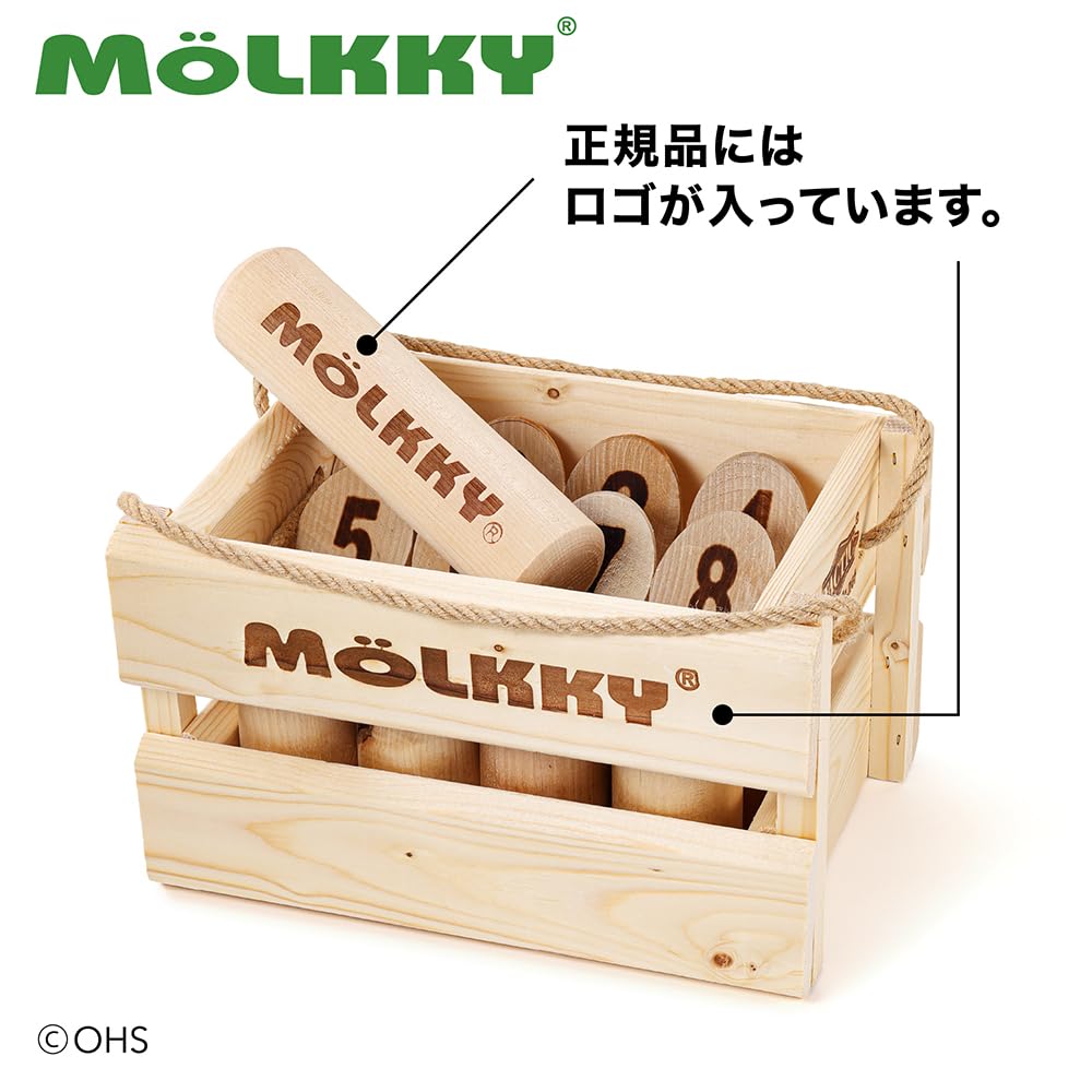 Japanese NEW Model TACTIC OHS Outdoor Mölkky (Official Product, MOLKKY) (Authentic, Official, Supply, Play, Tournament, Sports, Popular)