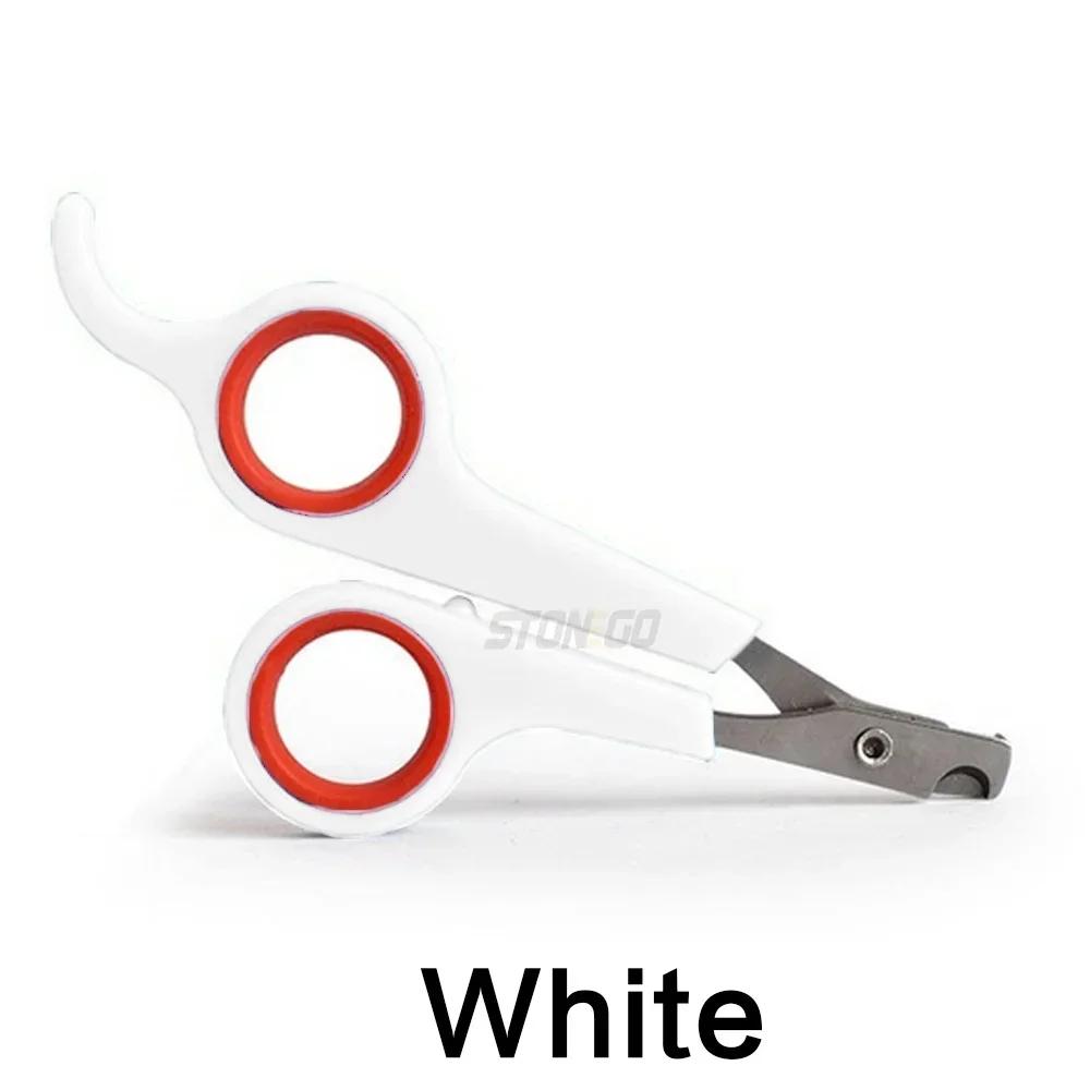 

Ножницы для груминга из нержавеющей стали, ножницы для когтей домашних животных, товары для собак, кусачки-клиппер для ногтей домашних кошек и собак белый