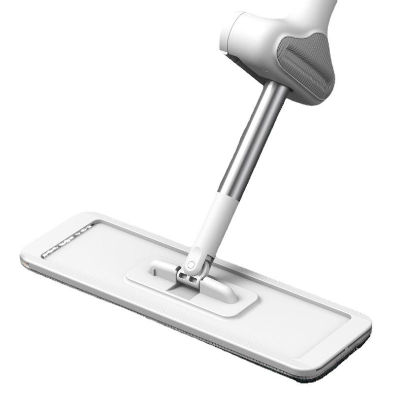 Foldable Flat Mop & Bucket - Hands-Free Washing System