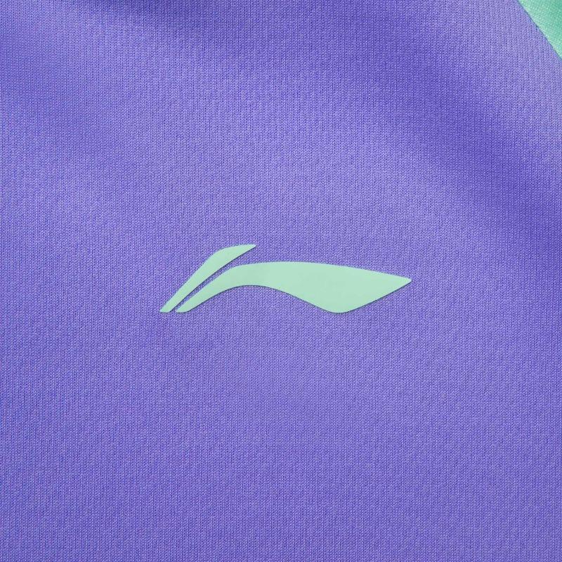 Seria Li Ning Tenis de Masă Confortabil Simplu Versatil Logo Marcă Sportivă Tricou cu Mânecă Scurtă cu Uscare Rapidă Topuri Unisex AAYV117-3
