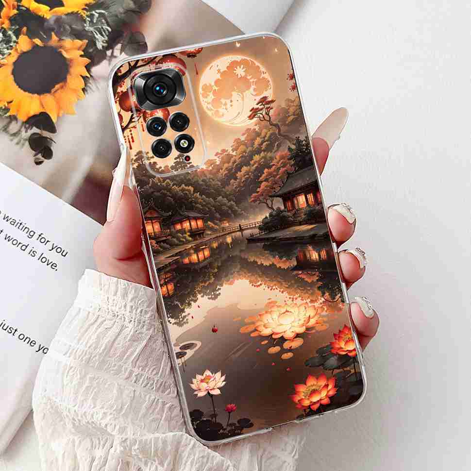 Colourful Flower For Xiaomi Redmi Note 11 4G Case Silicone Soft ShockPoof Back Cover For Redmi Note 11S Note11s Note11 4G Cases